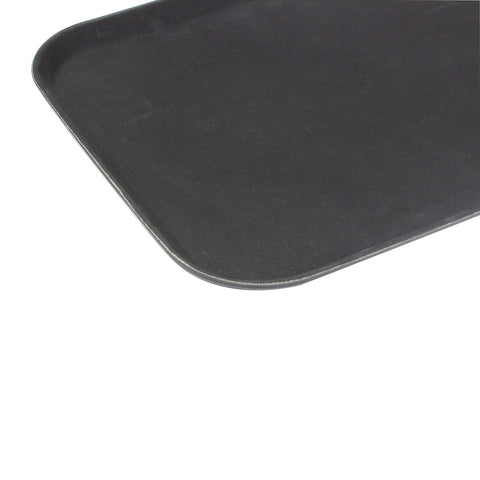 Thunder Group PLFFT1418BK 14" x 17-3/4" Black Rectangular Fast Food Tray