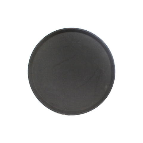 Thunder Group PLFT1400BK 14" Round Non-Skid Fiberglass Serving Tray, Black