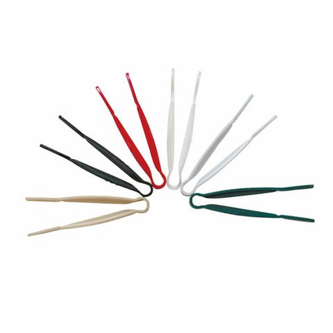 Thunder Group PLFTG006CL 6" Clear Polycarbonate Flat Grip Serving Tongs