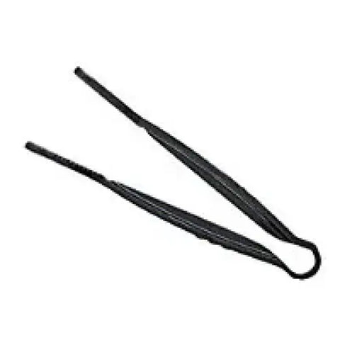 Thunder Group PLFTG009BK 9" Black Polycarbonate Flat-Grip Serving Tongs