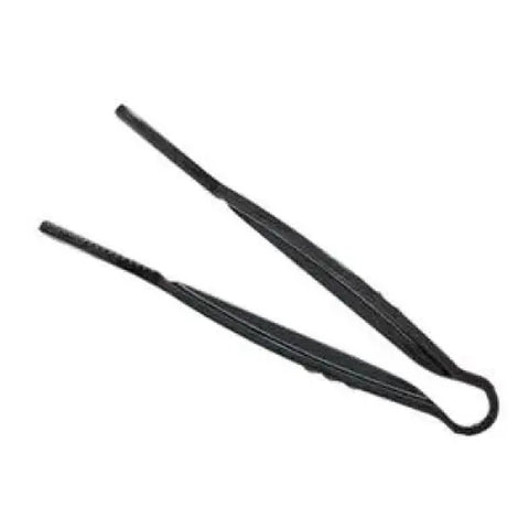 Thunder Group PLFTG012BK 12" Black Polycarbonate Flat-Grip Serving Tongs