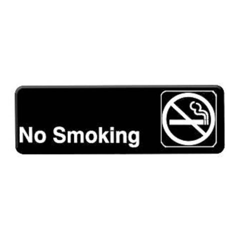 Thunder Group PLIS9311BK No Smoking Wall Sign, 9" x 3"