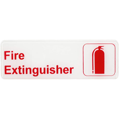 Thunder Group PLIS9316RD Fire Extinguisher Information Sign, 9" x 3"