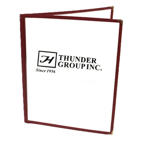 Thunder Group PLMENU-2MA Maroon Double-Fold Flexible Menu Cover, 8-1/2" x 11"