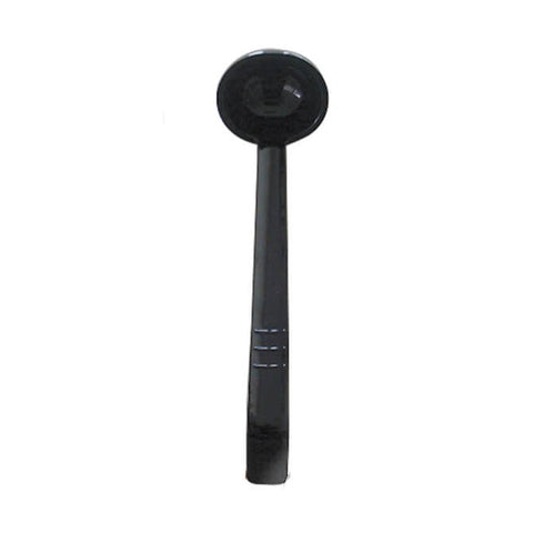 Thunder Group PLOP010BK 1 oz. Black Polycarbonate One-Piece Ladle 10-1/2"