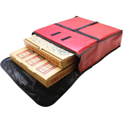 Thunder Group PLPB018 - 18" x 18" x 5" Insulated Pizza Delivery Bag, Red