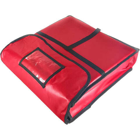 Thunder Group PLPB018 - 18" x 18" x 5" Insulated Pizza Delivery Bag, Red