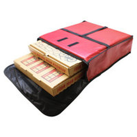 Thunder Group PLPB024 Insulated Pizza Delivery Bag, 24" x 24" x 5\" Red