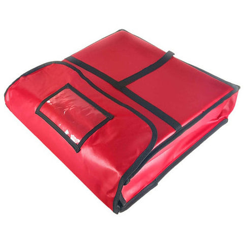Thunder Group PLPB024 Insulated Pizza Delivery Bag, 24" x 24" x 5\" Red