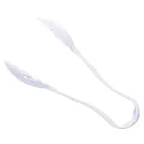 Thunder Group PLSGTG006CL Clear Polycarbonate 6" Scallop Serving Tongs