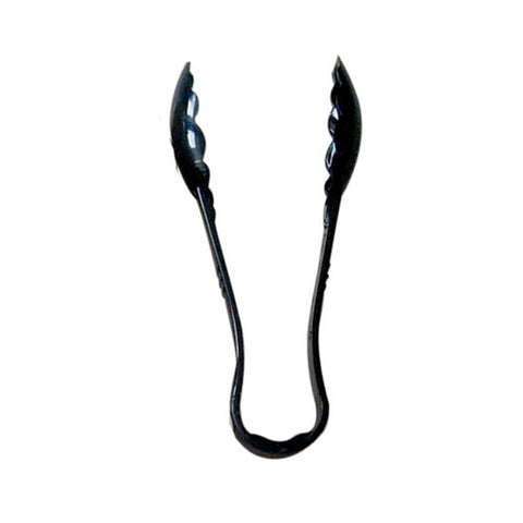 Thunder Group PLSGTG009BK 9-Inch Black Polycarbonate Scallop Grip Serving Tong