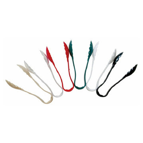 Thunder Group PLSGTG012BG 12-Inch Beige Polycarbonate Scallop Serving Tongs