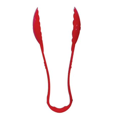 Thunder Group PLSGTG012RD 12" Red Polycarbonate Scallop Serving Tongs