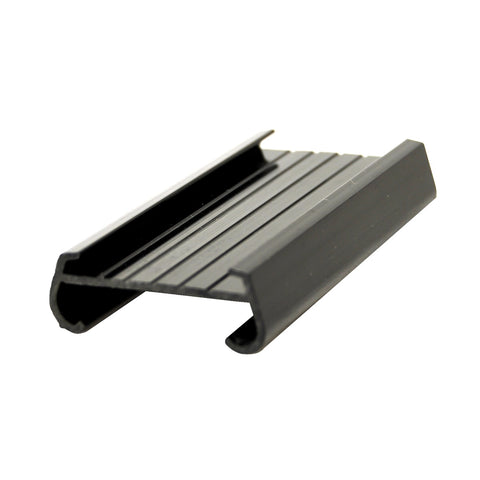 Thunder Group PLSL003BK 3" Black Plastic Shelf Label Holder, Pack of 4