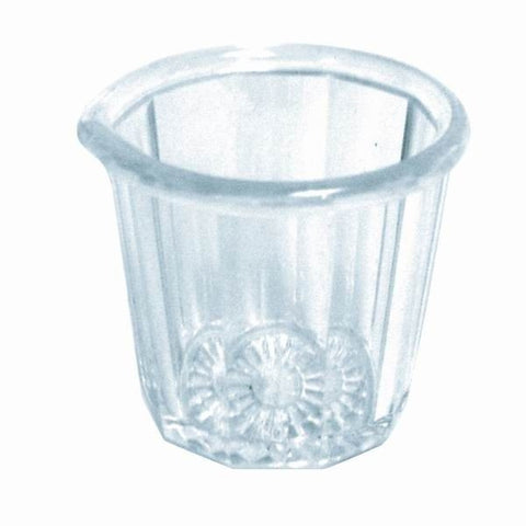 Thunder Group PLSP002D Fluted Acrylic Syrup Cup, 2 oz.