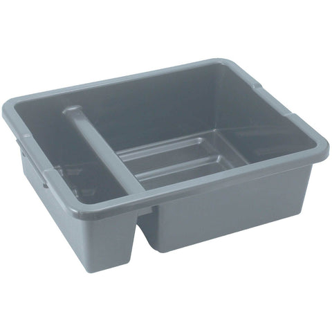 Winco PLTC-7G Heavyweight Polypropylene Divided Bus Box, Gray