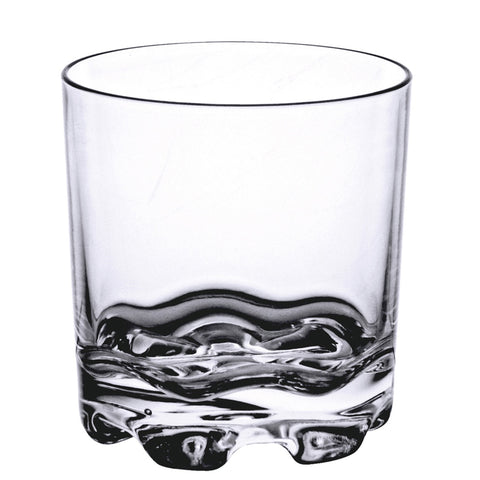 Thunder Group PLTHRG010C 10 oz Clear Polycarbonate Rocks Glass, Heavy Base, Stackable