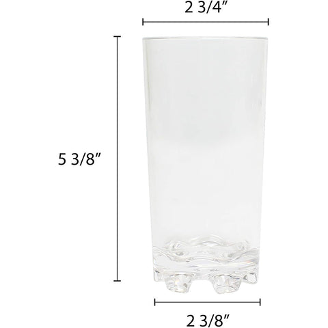 Thunder Group PLTHST012C 12 oz Classic Clear Polycarbonate Tumbler