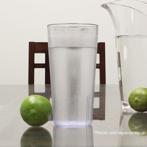 Thunder Group PLTHTB020C 20 oz Clear Plastic Stackable Tumbler