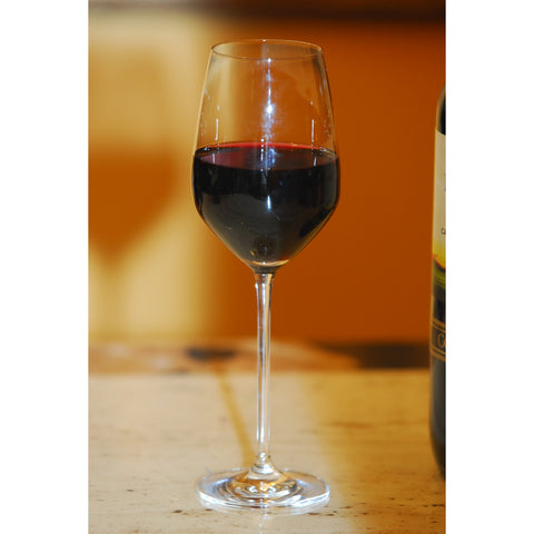 Thunder Group PLTHWG014RC 14 oz. Clear Polycarbonate Red Wine Glass