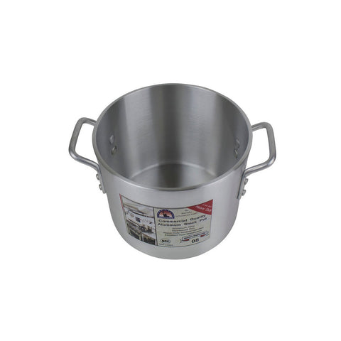 Libertyware POT08H 8 Quart Heavy Duty Aluminum Stock Pot