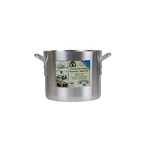 Libertyware POT08 8-Quart Standard Duty Aluminum Stock Pot