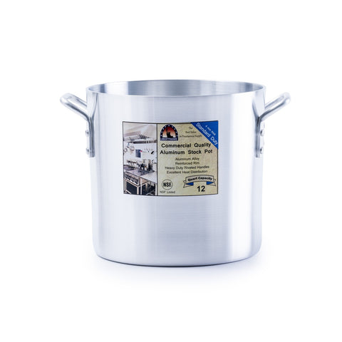 Libertyware POT12 - 12 Quart Standard Duty Aluminum Stock Pot