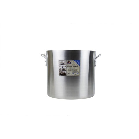 Libertyware POT32 32 Qt Standard Duty Aluminum Stock Pot, 6 Gauge