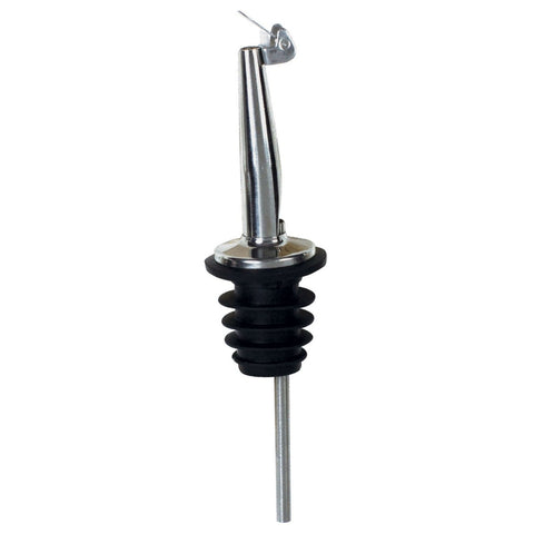 Winco PPM-4C Metal Pourer with Tapered Spout and Hinged Cap