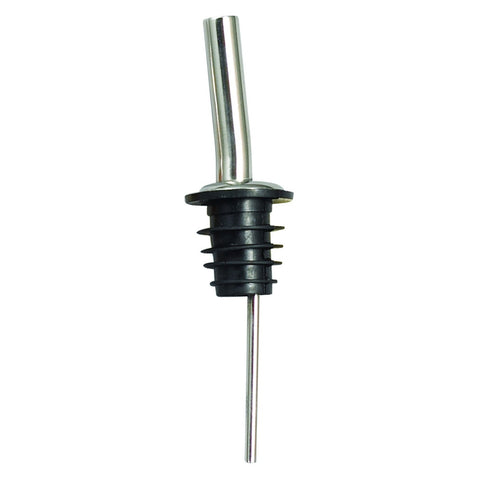 Winco PPM-4J Metal Pourer with Jet Spout and Black Plastic Stopper