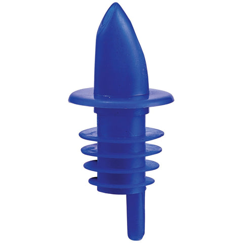 Winco PPR-2B Blue Plastic Free-Flow Pourer Spout