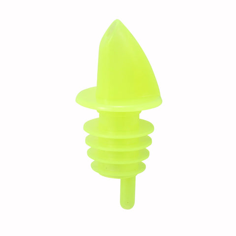 Winco PPR-2Y Free-Flow Yellow Plastic Liquor Pourer Spout