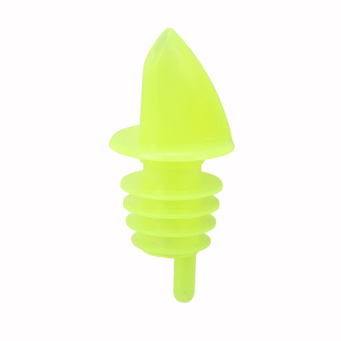Winco PPR-2Y Free-Flow Yellow Plastic Liquor Pourer Spout