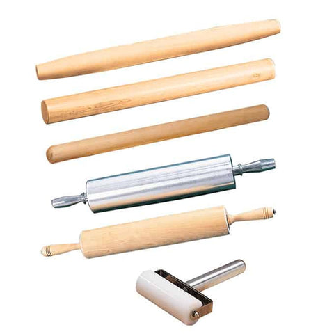 American Metalcraft PR18 18" Sanded Hardwood French-Style Rolling Pin
