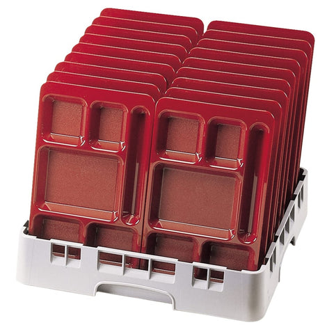 Cambro PR314151 Camrack Full-Size 9x9 Peg Dish Rack, Soft Gray, No Extenders