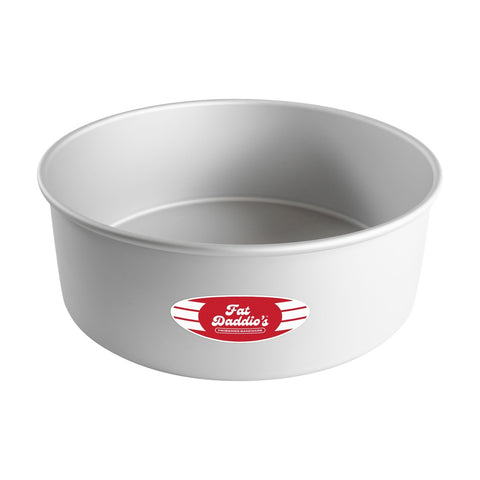 Fat Daddio's PRD-74 ProSeries 7" x 4" Round Anodized Aluminum Straight Sided Cake Pan
