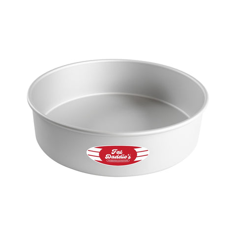 Fat Daddio's PRD-74 ProSeries 7" x 4" Round Anodized Aluminum Straight Sided Cake Pan