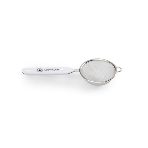 Libertyware PS3 3-Inch Fine Single Mesh Strainer with Plastic Handle