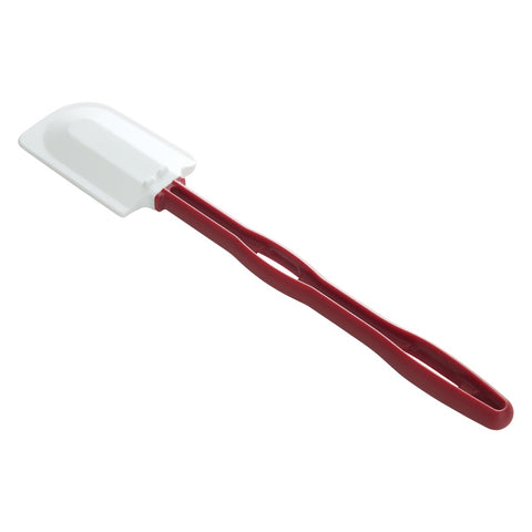Winco PSH-14 14" Silicone Scraper with Flat Blade and Red Handle