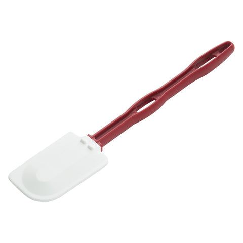 Winco PSH-14 14" Silicone Scraper with Flat Blade and Red Handle