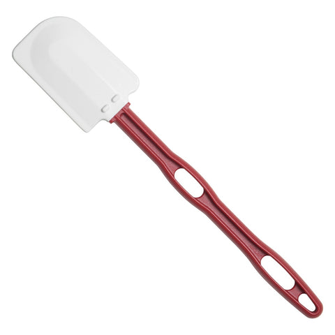 Winco PSH-14 14" Silicone Scraper with Flat Blade and Red Handle