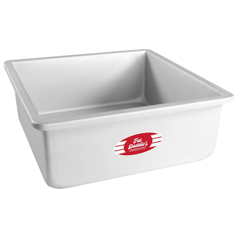 Fat Daddio's PSQ-12122 Anodized Aluminum Square Cake Pan, 12 x 2 Inch