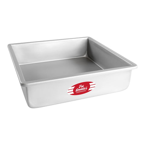 Fat Daddio's PSQ-12122 Anodized Aluminum Square Cake Pan, 12 x 2 Inch