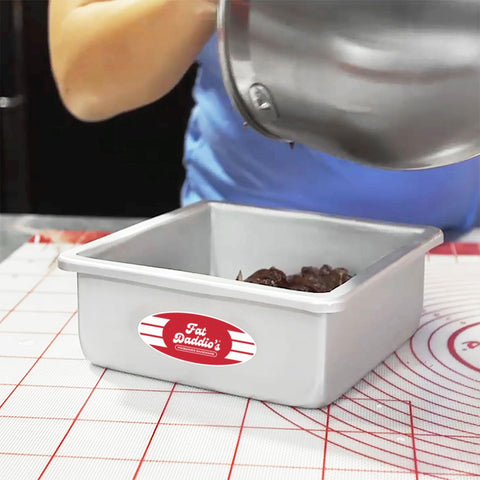 Fat Daddio's PSQ-993 Anodized Aluminum Square Cake Pan, 9 x 9 x 3 Inch
