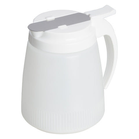 Winco PSUD-48 48 oz. Plastic Syrup Dispenser
