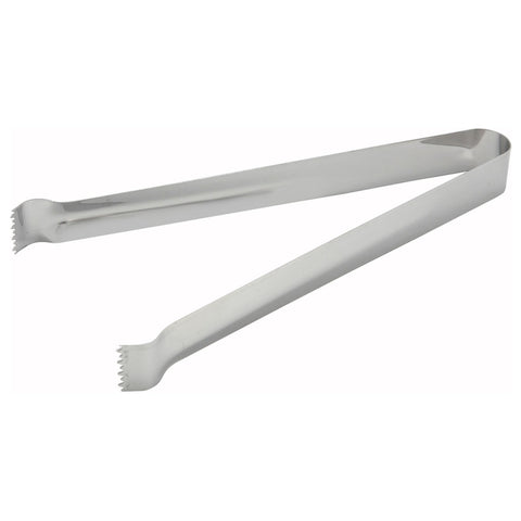 Winco PT-9 9" Stainless Steel Pom Tongs with Satin Finish