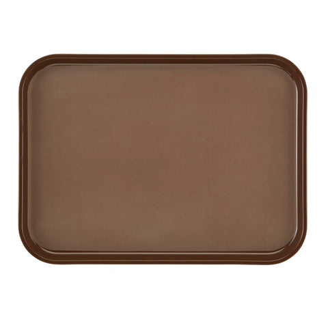 Cambro PT1014110 Polytread Non-Skid Rectangular Serving Tray, 10-9/16" x 13-5/8\" Black