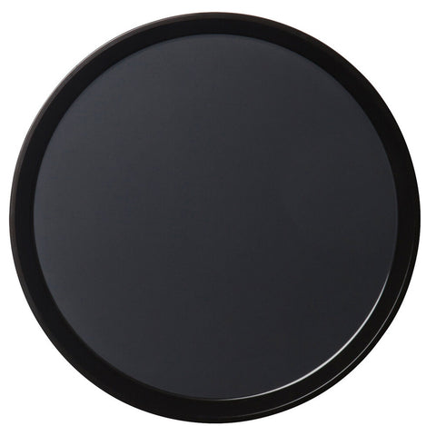 Cambro PT1400110 14" Round Black Polytread Non-Skid Serving Tray