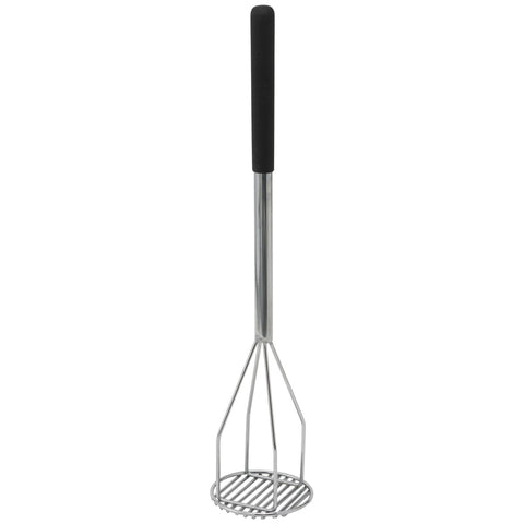 Winco PTMP-24R 5" Round Potato Masher with Polypropylene Handle, 24.5"L