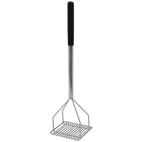 Winco PTMP-24S 24" Square Potato Masher with Black Polypropylene Handle